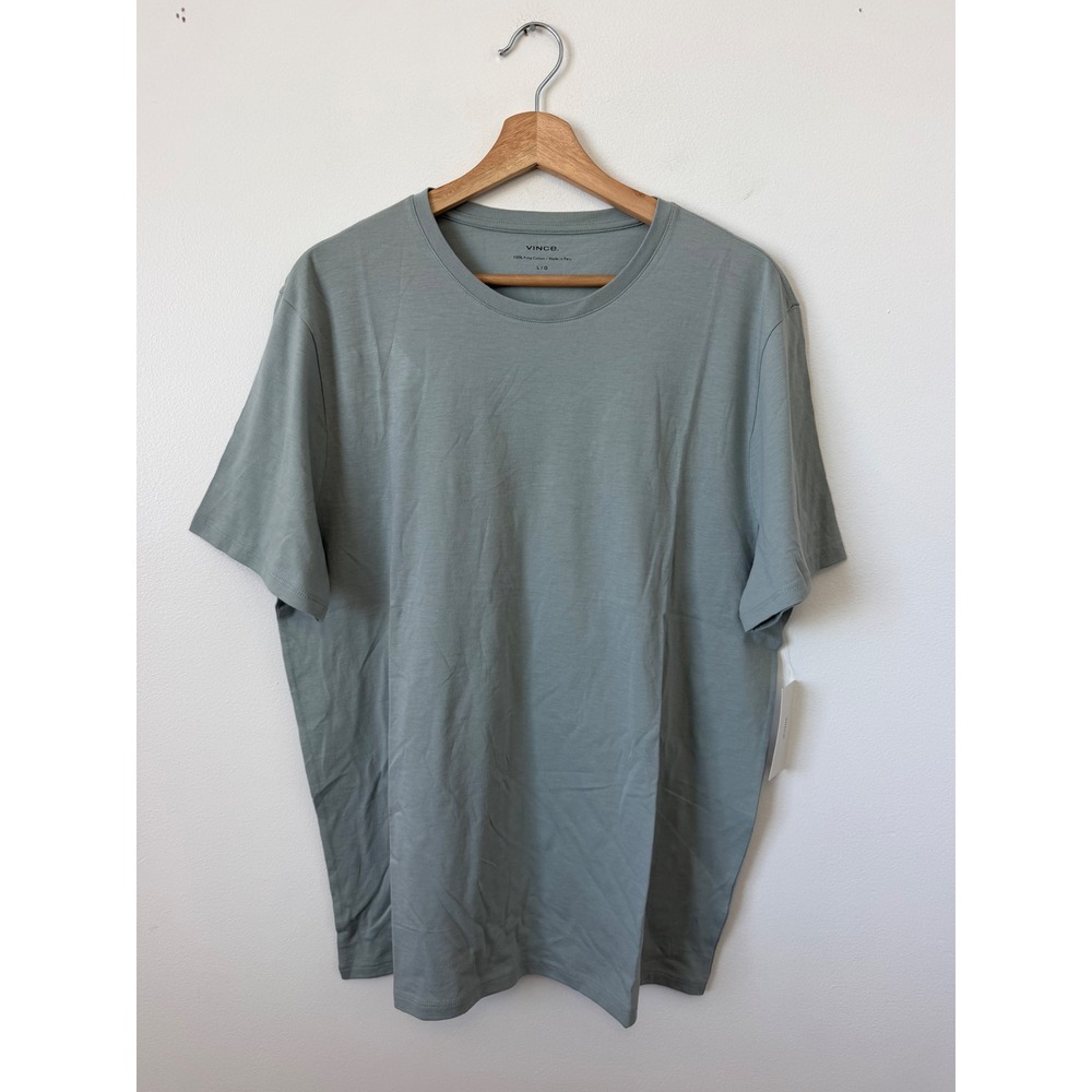 Vince Men's Pima Cotton Crew Neck T-Shirt – Marina – Size Large – NWT